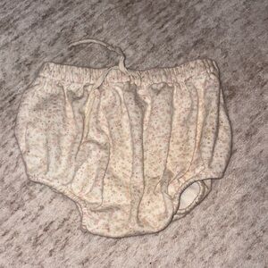 Jamie Kay Cream Floral Diaper Cover